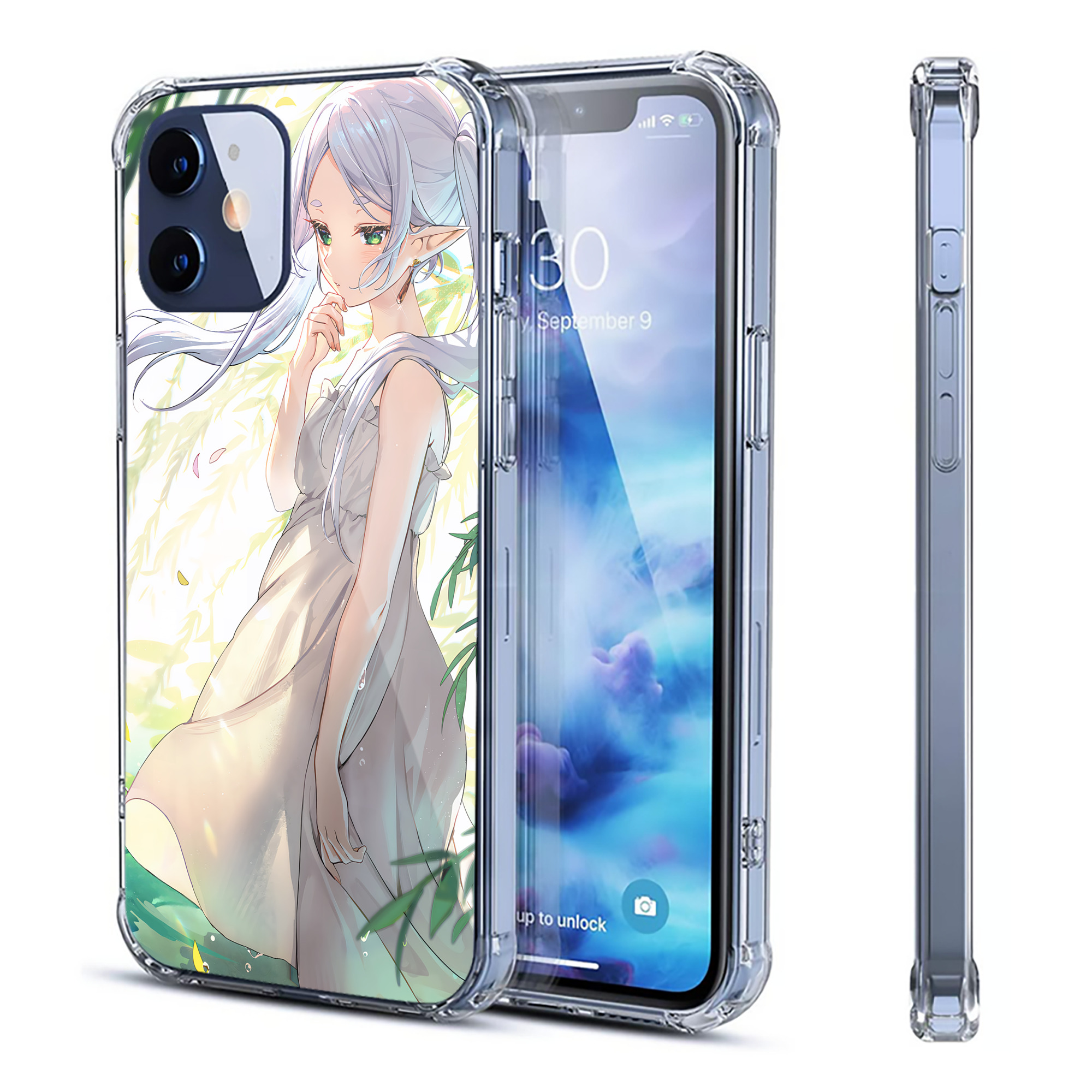 （画像用） 葬送のフリーレン Frieren 【iPhone 12シリーズ対応】透明スマホケース（クリアソフトケース）